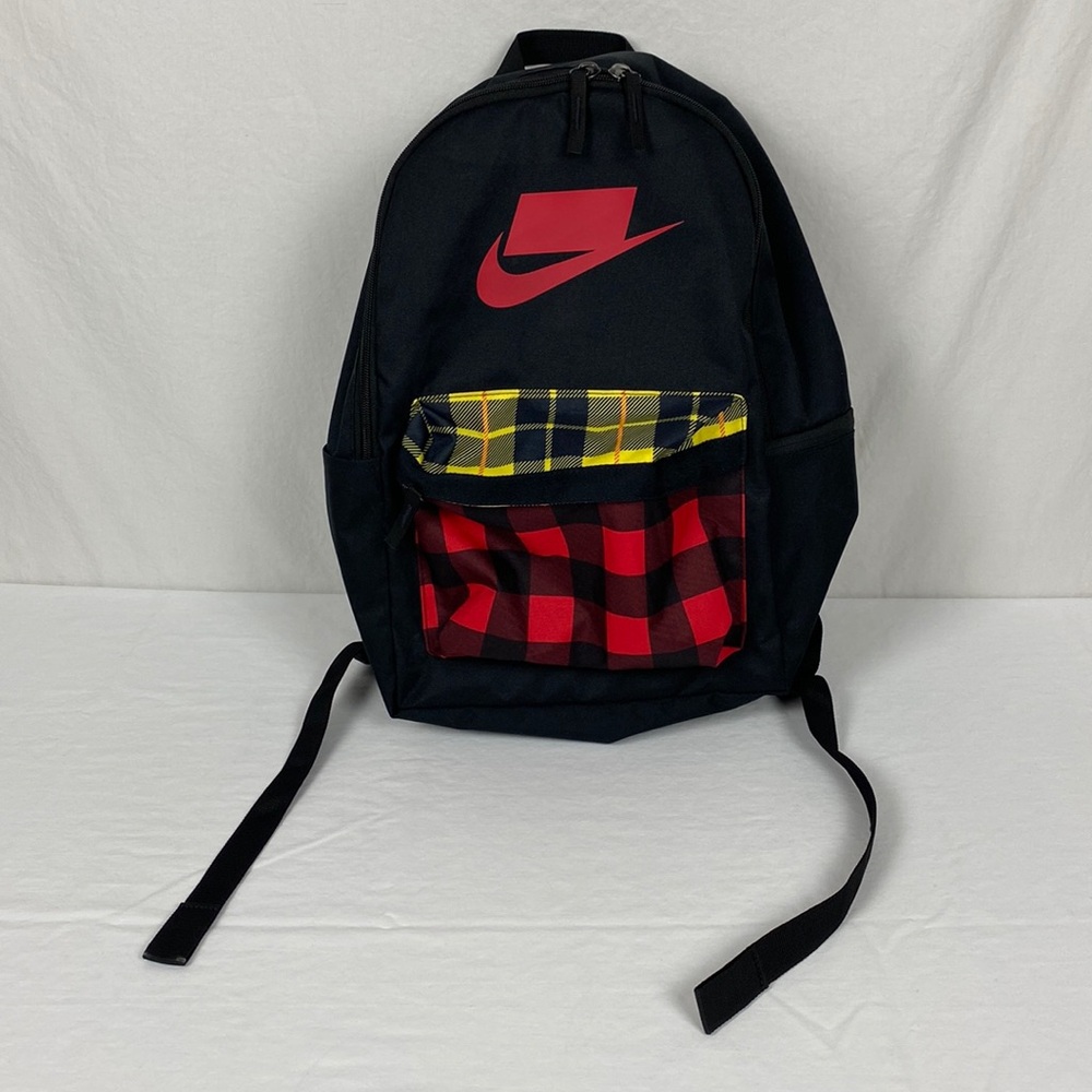 Nike Heritage 2.0 Backpack Black, Red And Yellow Checkered One Size
